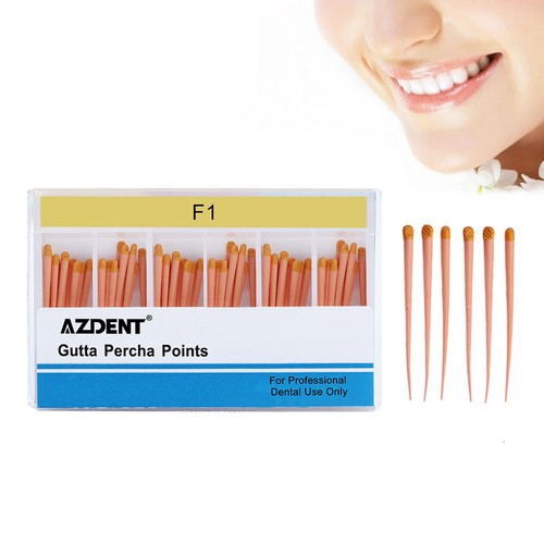 AZDENT Dental Endo Gutta Percha Points Root Canal Obturation GP0.04/.06 F1 F2 F3 - Picture 49 of 51