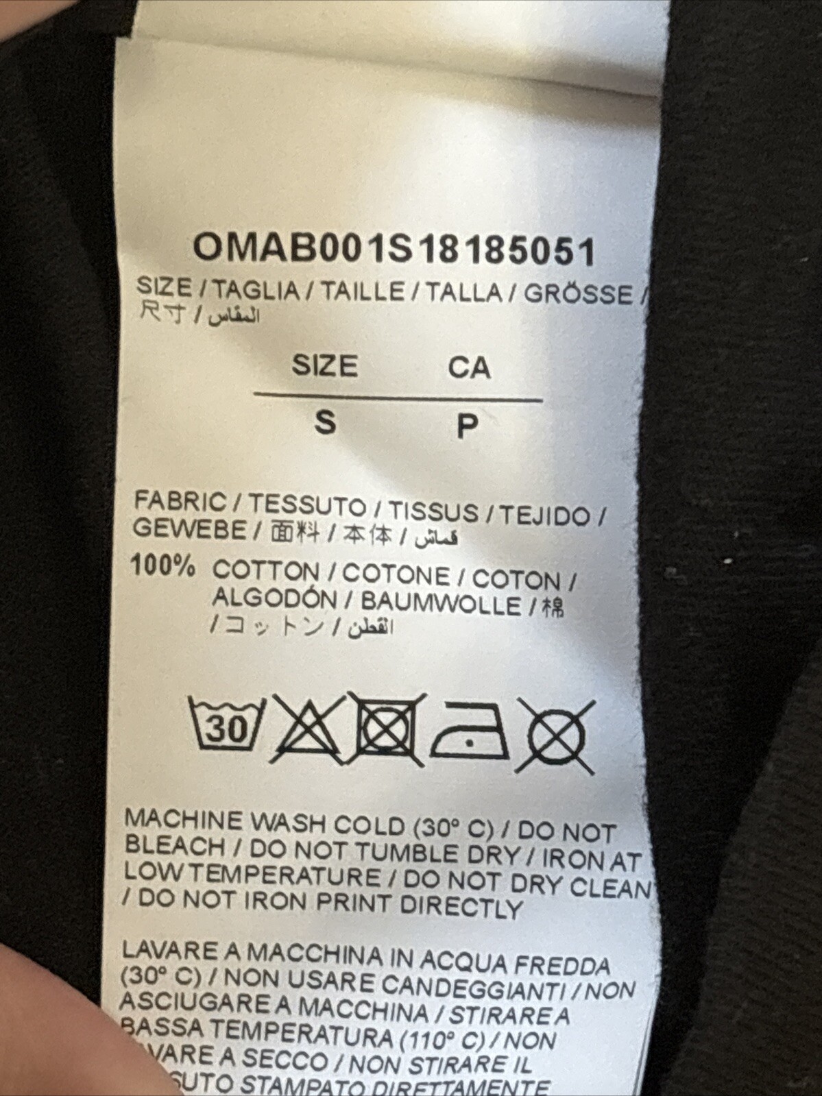 Off White Map Around Temperature Long Sleeve Tee … - image 3