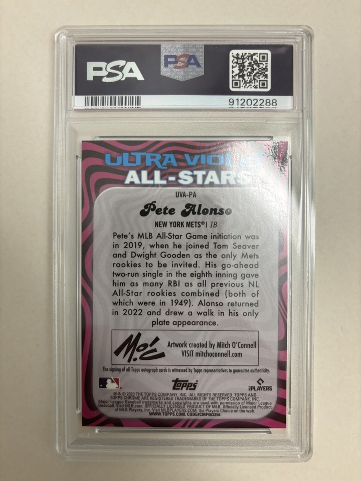 2023-topps-chrome-pete-alonzo-ultraviolet-all-stars-auto-99-psa-9-ebay