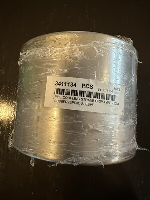 Pipe Coupling Straub Grip-Type, 100A, Rubber (EPDM) Sleeve 614134 5 1/2 x 4 1/8