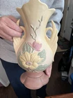 Hull Art Pottery Vase Wildflower Double Handle Vintage, USA, W8, 7.5"