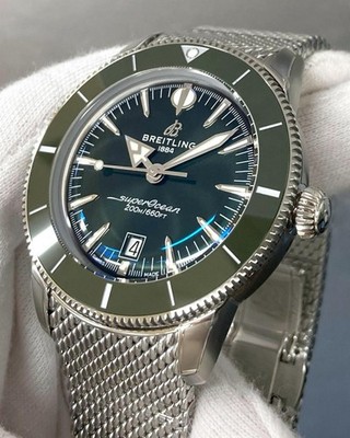 Breitling SuperOcean Heritage B31 44mm Green Dial SS Men's Watch