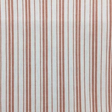 2 Yards Red and White Striped Medium Weight Home Decor Fabric