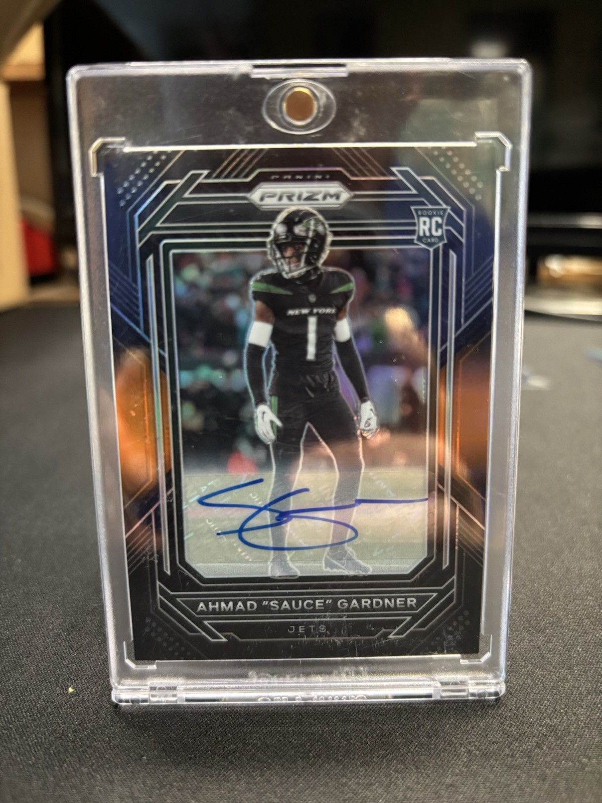 2022 Chronicles Prizm Black Ahmad Sauce Gardner Orange RC Rookie AUTO /75