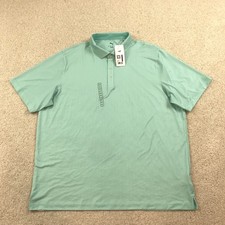 Puma Golf Polo Shirt Mens 2XL Tile Mattr Green