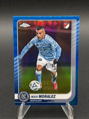 2025 Topps Chrome MLS Maxi Moralez Blue Refractor #/150
