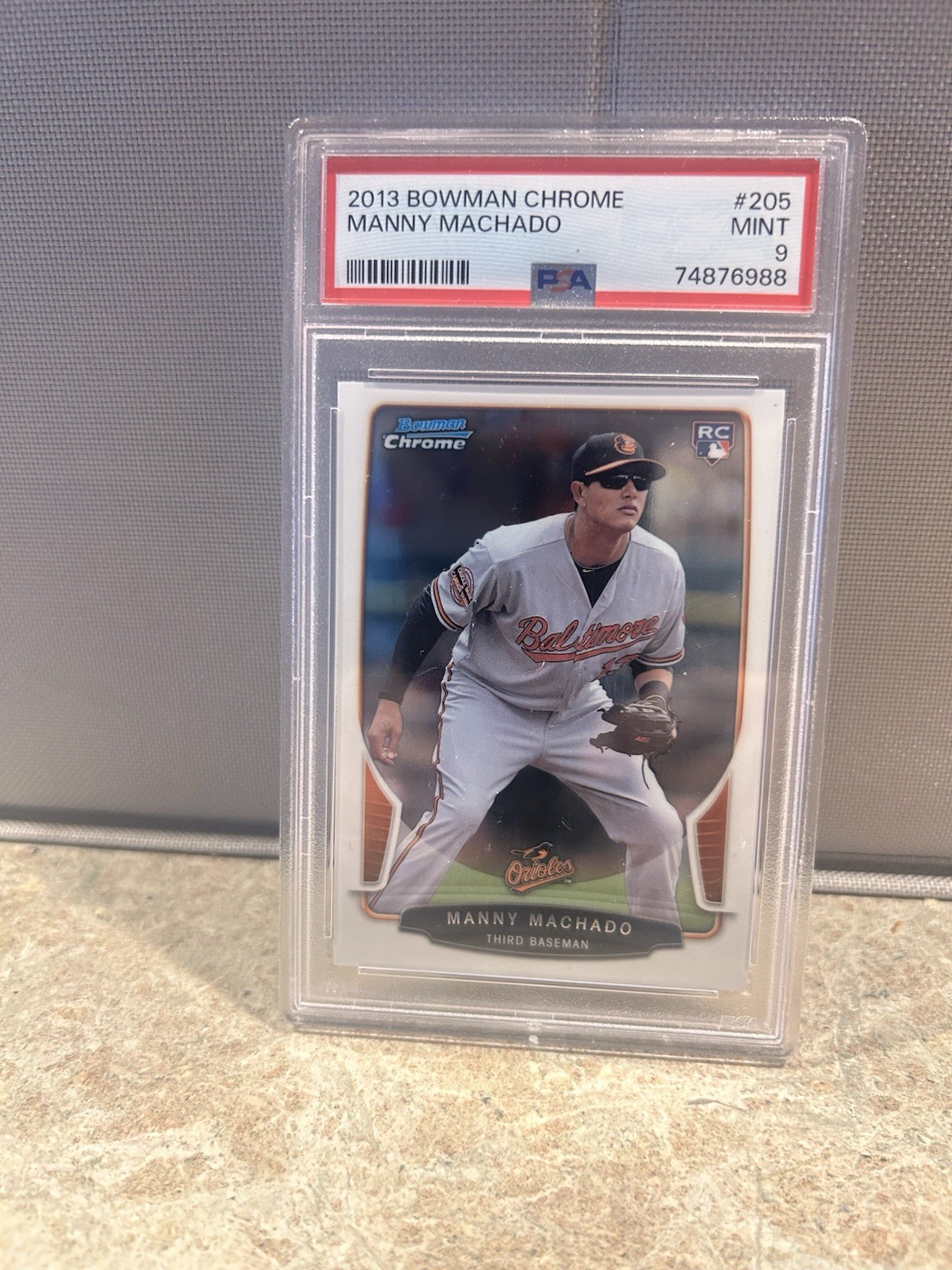 2013 Bowman Chrome Manny Machado RC #205 PSA 9