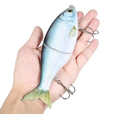 Swimbait Glider Fishing Glide Bait Artificial Hard Baits Lure Hooks 17.8cm/81g