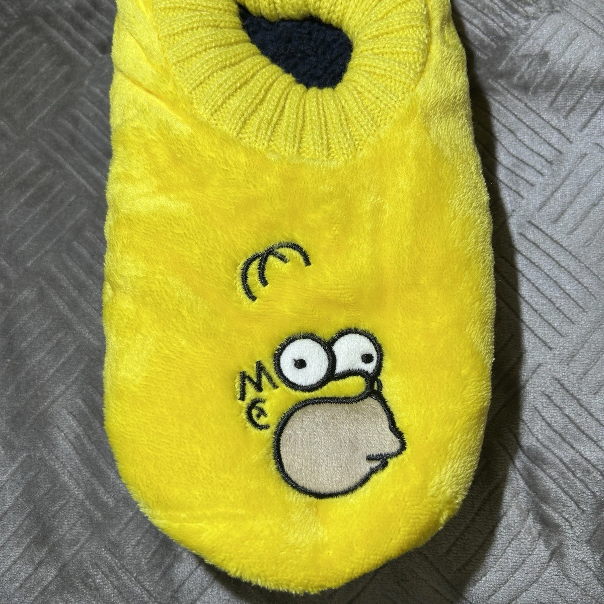 Los Simpson x Primark Homer Vellón Zapatilla Calcetines Hombre’s 1 Par Talla EE. UU. 10-13 ¡NUEVO!