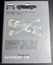 Triumph Tr4 Tr4a 1961-67 Workshop Manual Auto Book Kenneth Ball Autopress Ltd Triumph Tr4 Tr4a 1961-67 Workshop Manual Auto Book Kenneth Ball Autopress Ltd