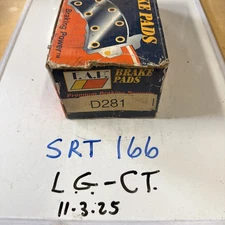 FAP Premium Disc Brake pads D281 Vintage, NOS