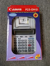 Canon P23-DH 10-Digit 2-Color Mini Desktop Printing Calculator NEW IN BOX