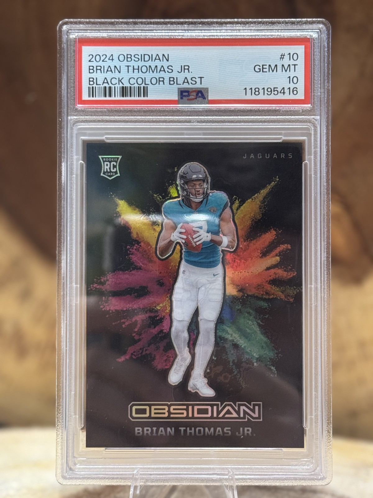 2024 Panini Obsidian - Black Color Blast Brian Thomas Jr. #10 (RC) PSA 10!!