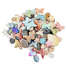 500g/1.1lb Random Color Irregular Leaves Flowers Butterflies Round