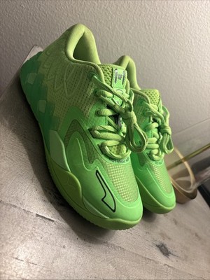 PUMA LAMELO BALL MB.01 Low Volt  Green Gecko SIZE 5.5 AUTHENTIC