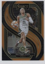 2025 Panini Select WNBA Premier Level Orange Prizm /125 Brittney Sykes #162 3m4