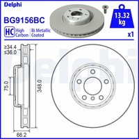 Delphi Bremsscheibe Ø348 BelüFtet Vorne Rechts FüR BMW 5Er Touring 7Er F11 F10