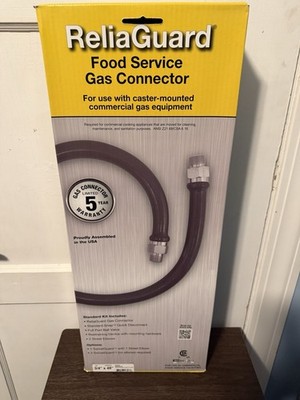 Relia Guard Food Service Gas Connector 3/4 X 48 