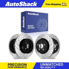 Front Rear Drilled Slotted Brake Rotors for Dodge Charger Challenger 5.7L