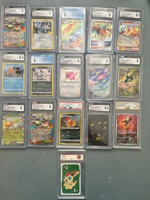 POKÉMON TCG 16 SLAB LOT CGC/PSA/AGS/PCG 7-10