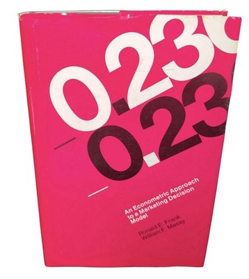 An Economic Approach To A Marketing Decision Model Ronald Frank Rare Book
