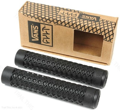 CULT X VANS FLANGELESS BMX GRIPS - BIKE GRIPS - WAFFLE GRIPS - ODI - BLACK