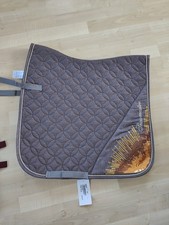 Schabracke Dressur Braun Pailletten Glitzer