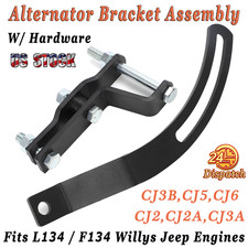 For Willys Jeep Engine Alternator Bracket Assembly Kit Cj2a Cj3b Cj3a L134 F134