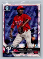 2018 Bowman #BCP84 Franklyn Kilome Chrome Prospects Atomic Refractor