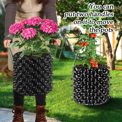 Air Pruning Planters 5 Gallon 6-Pack, Sturdy Plastic Roots Control Planter Co...