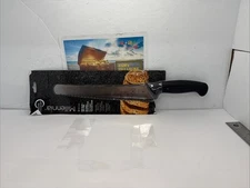 Mercer Culinary M23210 Millennia Black Handle, 10-Inch Wide Wavy Edge, Bread Kni