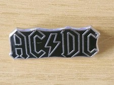 AC/DC Acdc Black Enamel Pin Badge Vintage. English Made.
