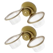 2pcs Wall-mounted Reptile Water Food Bowls Feeding Dish Feeder for Lizard