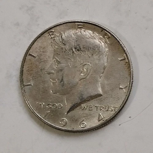 1964 Kennedy Half Dollar Silver 50C Coin 0.9 Fine Circulated US Coin Uncertified