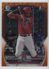 2023 Bowman Chrome Prospects Orange Shimmer Refractor 20/25 Luis Torres 14jr