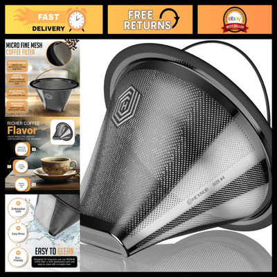 Reusable #4 Coffee Filter for Technivorm Moccamaster KBGV KBT - Eco-Friendly, Du
