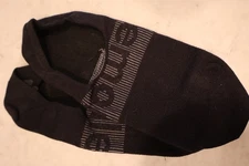 NEW ONE PAIR Lululemon Power Stride No Show Active Heel Grip Socks Black  LARGE