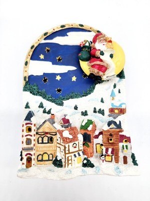 Vintage Holiday Collection Wind Up Musical Christmas Animated Music Box