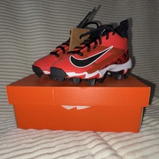 Nike Alpha Youth Baseball Cleats Red Black White US Size 10C