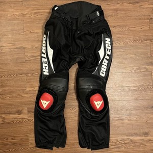 Cortech HRX Motorcycle Riding Pants Mens Large 44 Armor Mesh Leather 30” Inseam