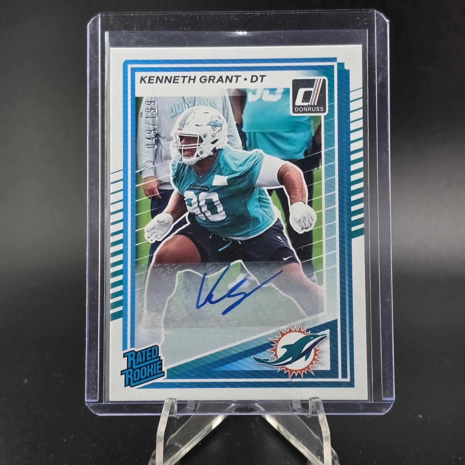 2025 Donruss #370 Kenneth Grant Rated Rookies Autographs #/199
