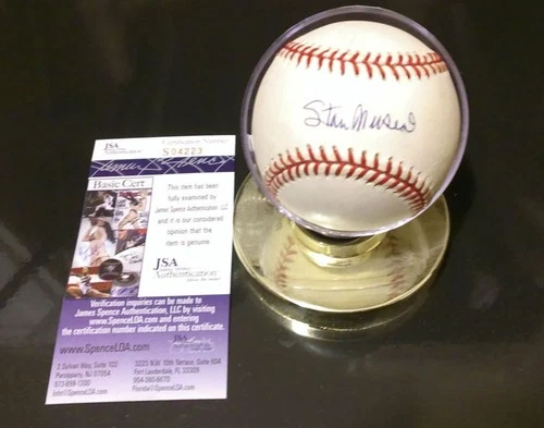 STAN MUSIAL Autographed Official NL Baseball JSA COA #S04223