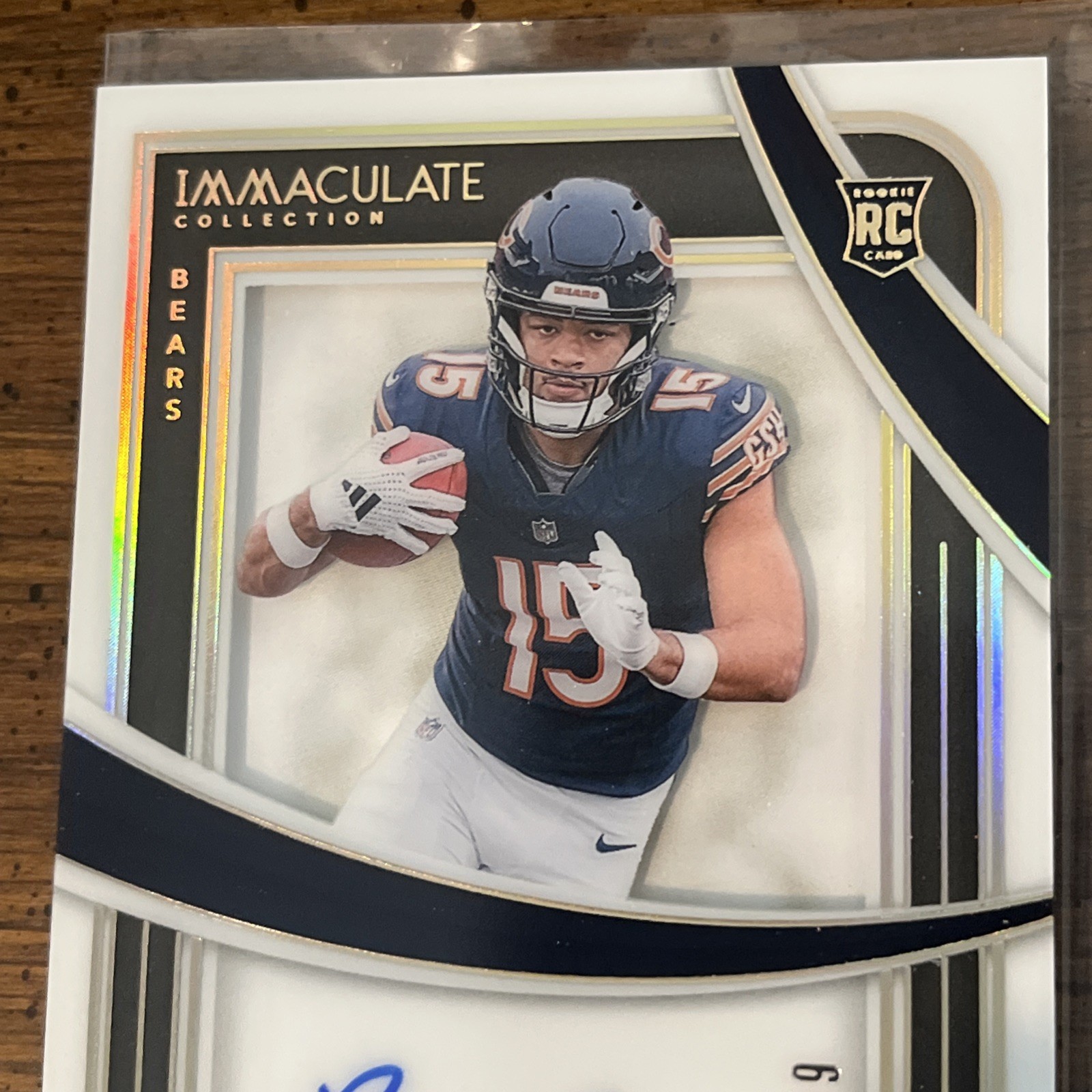 Panini 2024 Immaculate Rome Odunze Rookie Auto #IRSS-ROE /49 Bears NFL view 4