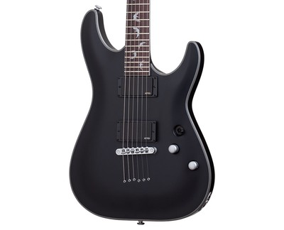 Schecter Damien Platinum-6 Electric Guitar - Satin Black