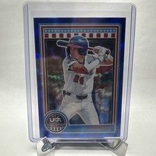 2025 Panini Stars and Stripes - CJ Weinstein #142 Blue Lightning /13 (RC)