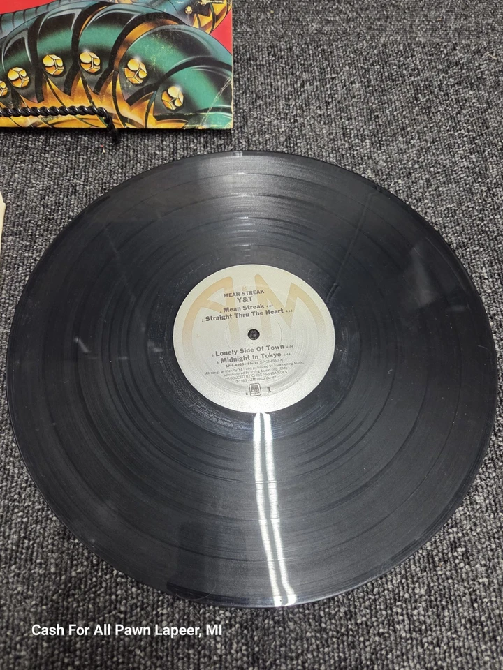 Y&T - Mean Streak 1983 LP A&M  Hair Metal With Hype Sticker promotion only rare Foto 2 de 4