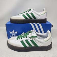 Adidas Wmns Sambae 'White Green Gum' / IE9105 / Women's 9 - Damaged Box
