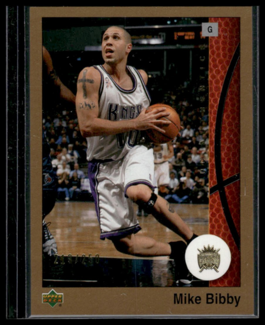 2002-03 UD Authentics #72 Mike Bibby Gold #/250