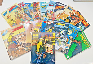 Tex Comics Lot 17 Pieces 1970 2013 Tex Giant / New Reprint / Almanac