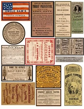 57 Medicine labels printable DIGITAL download Junk Journal Ephemera Kit